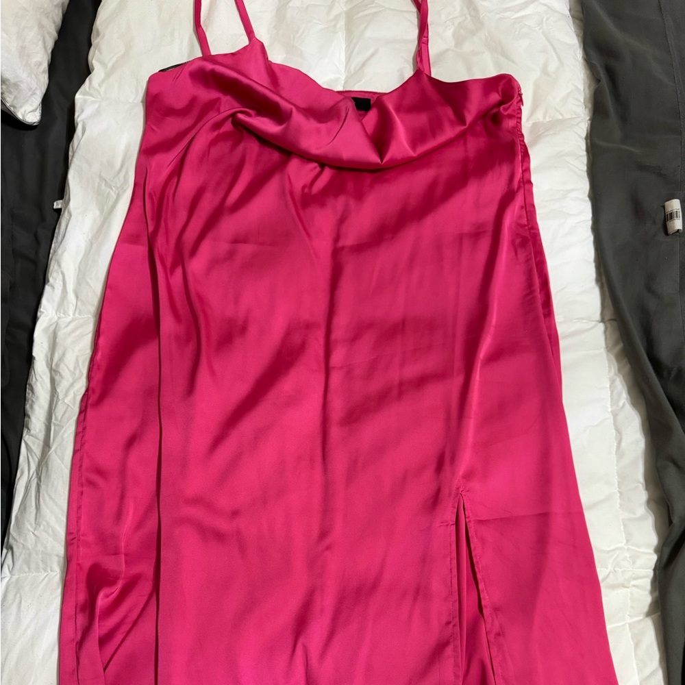 Pink Slip Dress | Slip Dress | Pink Satin Dress | Satin Slip Dress | Date Night